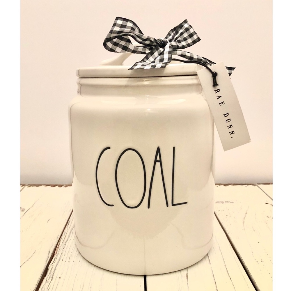 Rae Dunn Coal Canister